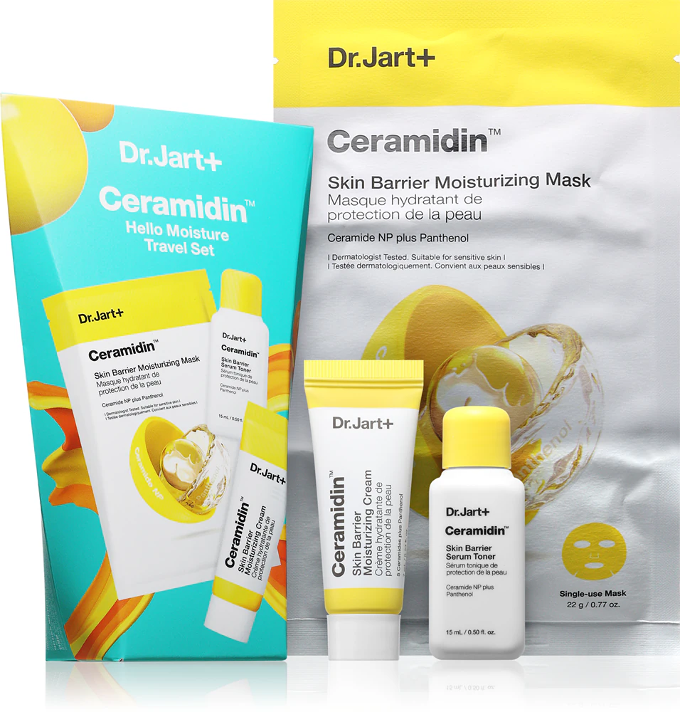 Dr. Jart+ Ceramidin™ Hello Moisture Travel Set Travel set regenerates the skin barrier