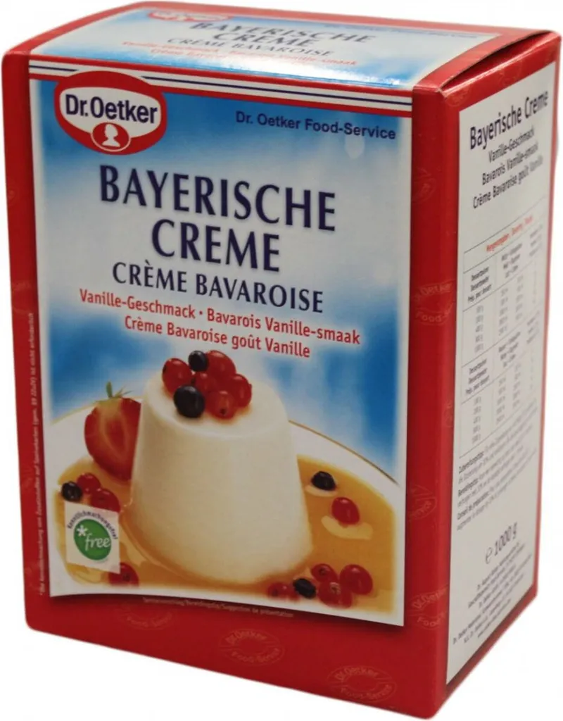 Mega-Paradies Dr. Oetker Bavarian Cream 1 kg, 1 pack (1 x 1 kg) 2000g