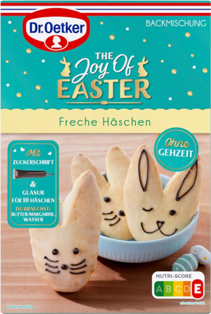 Mega-Paradies Dr. Oetker Easter Cheeky Bunnies Baking Mix with Icing, 429g Pack 429g