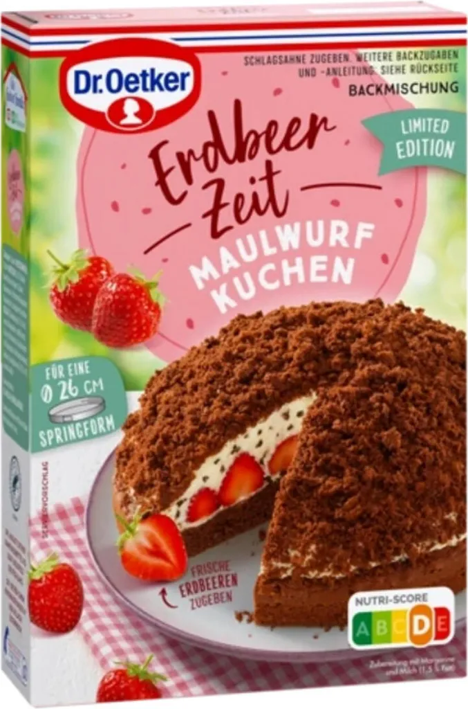 Mega Paradise Dr. Oetker Strawberry Time Mole Cake Limited Edition 345g