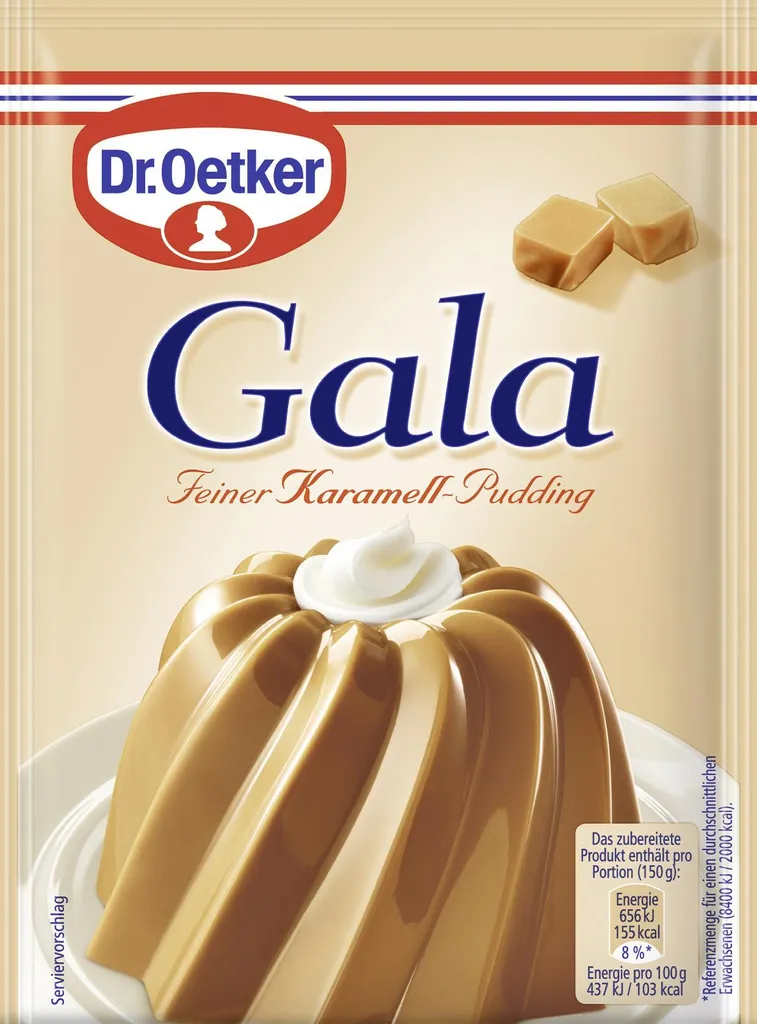 Dr. Oetker - GALA Pudding - Fine Caramel - 3 pieces 123g