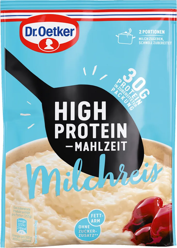Mega Paradise Dr. Oetker High Protein Rice Pudding 104g