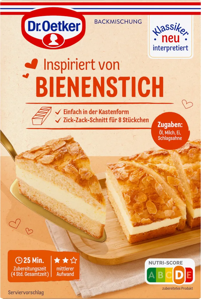 Mega-Paradies Dr. Oetker Inspired by Bee Sting Cake Mix Pack 250g