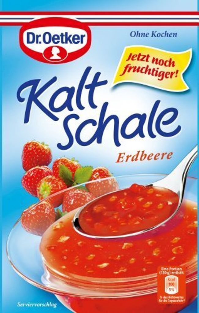 Mega-Paradies Dr. Oetker Strawberry Cold Soup, fruity and refreshing, 53g, 6-pack 318g
