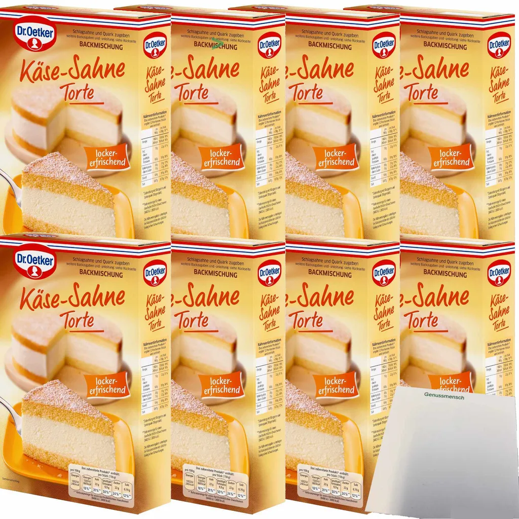 Dr. Oetker Cheese Cream Cake Baking Mix (8x385g pack) + usy block