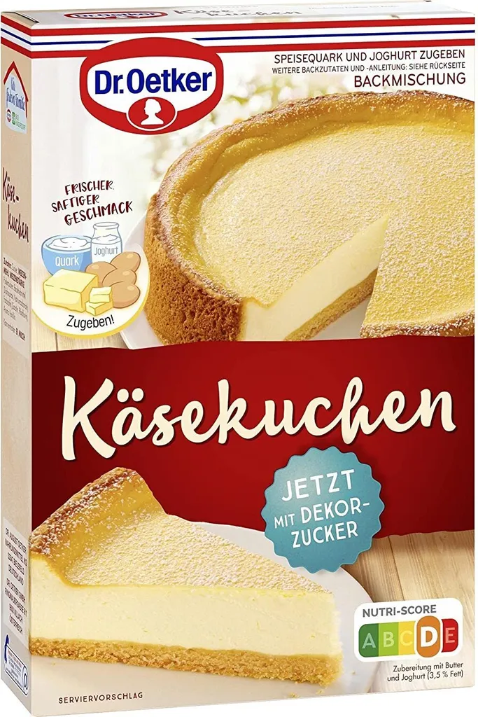 Mega Paradise Dr. Oetker Cheesecake Baking Mix with Fine Decorative Sugar 580g