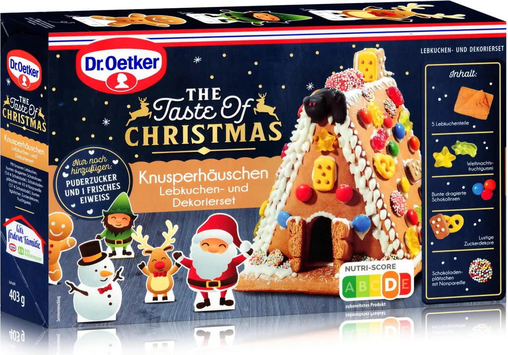 Dr. Oetker-Knusper-Hauschen Gingerbread House Advent Christmas 403g