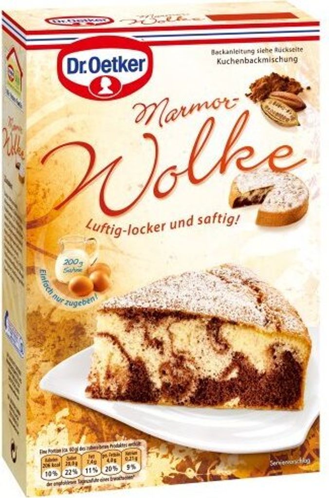 Mega Paradise Dr. Oetker marble cloud, pack of 4