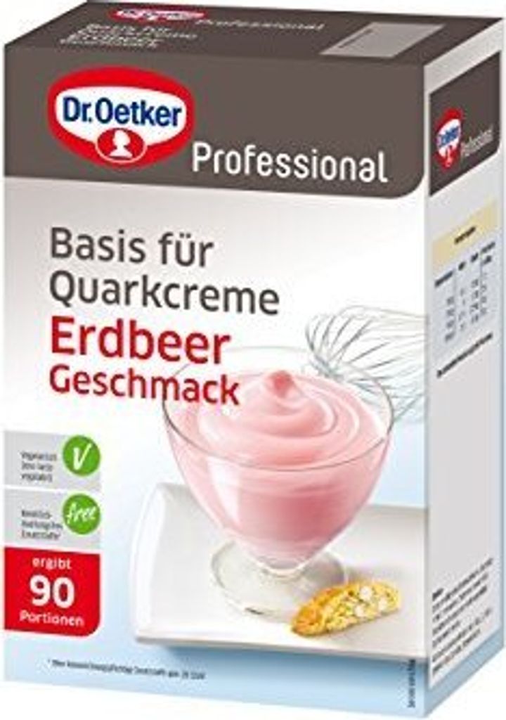 Mega-Paradies Dr. Oetker Strawberry Quark Dessert, 1 pack (1 x 1000 g) 1000g