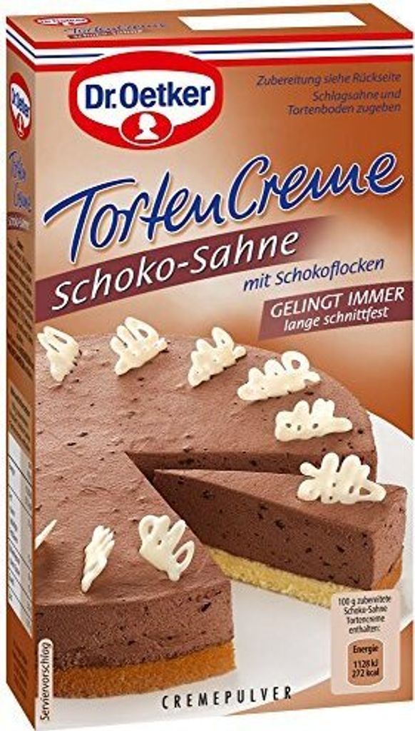 Mega Paradise Dr. Oetker Chocolate Cream Cake Cream, 11-pack