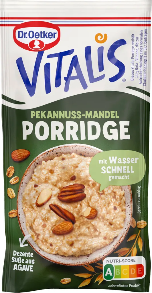 Mega-Paradies Dr. Oetker Vitalis Porridge Pecan Almond Oat Meal 61g