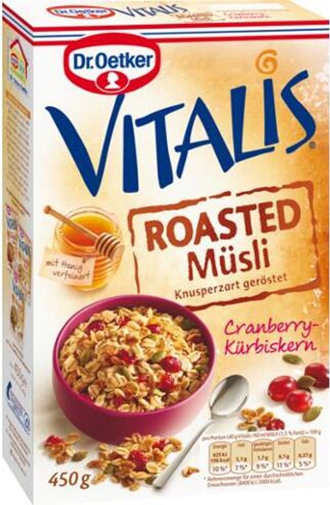Mega-Paradies Dr. Oetker Vitalis Roasted Cranberry Pumpkin Seed 2700g