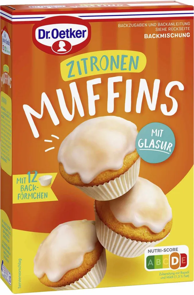 Mega Paradise Dr. Oetker Lemon Muffins New recipe extra moist and fluffy 415g