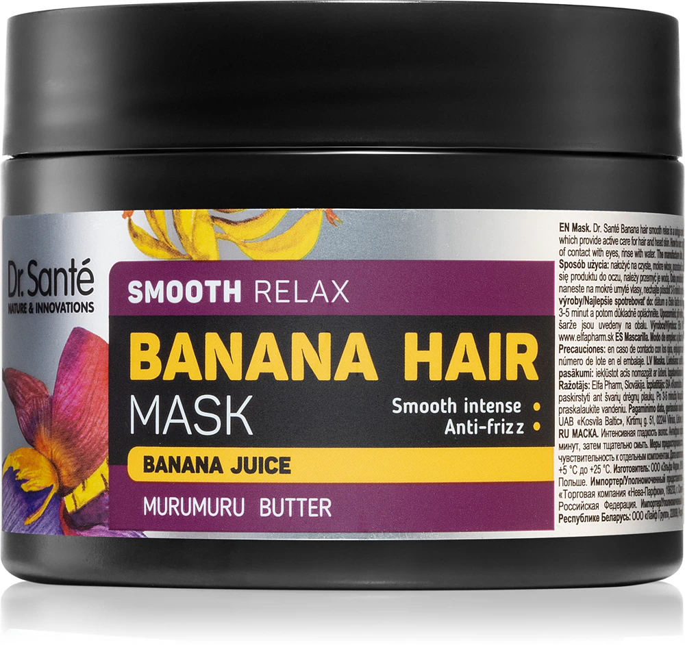 Dr. Santé Banana moisturizing and smoothing mask for dry hair 300 ml