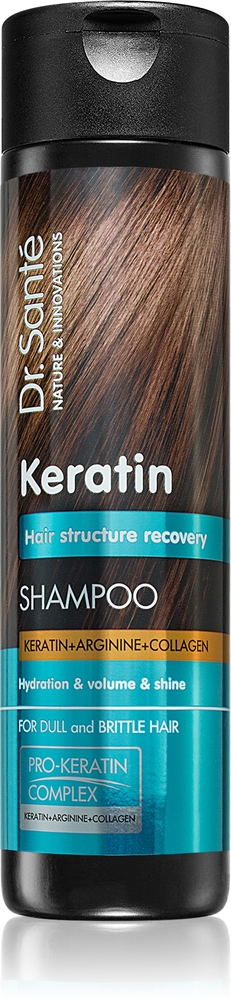 Dr. Santé Keratin regenerating and moisturizing shampoo for brittle hair without shine
