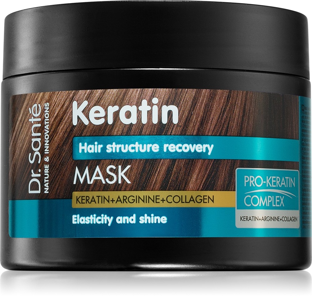 Dr. Santé Keratin deeply regenerating and nourishing mask for fragile hair without shine