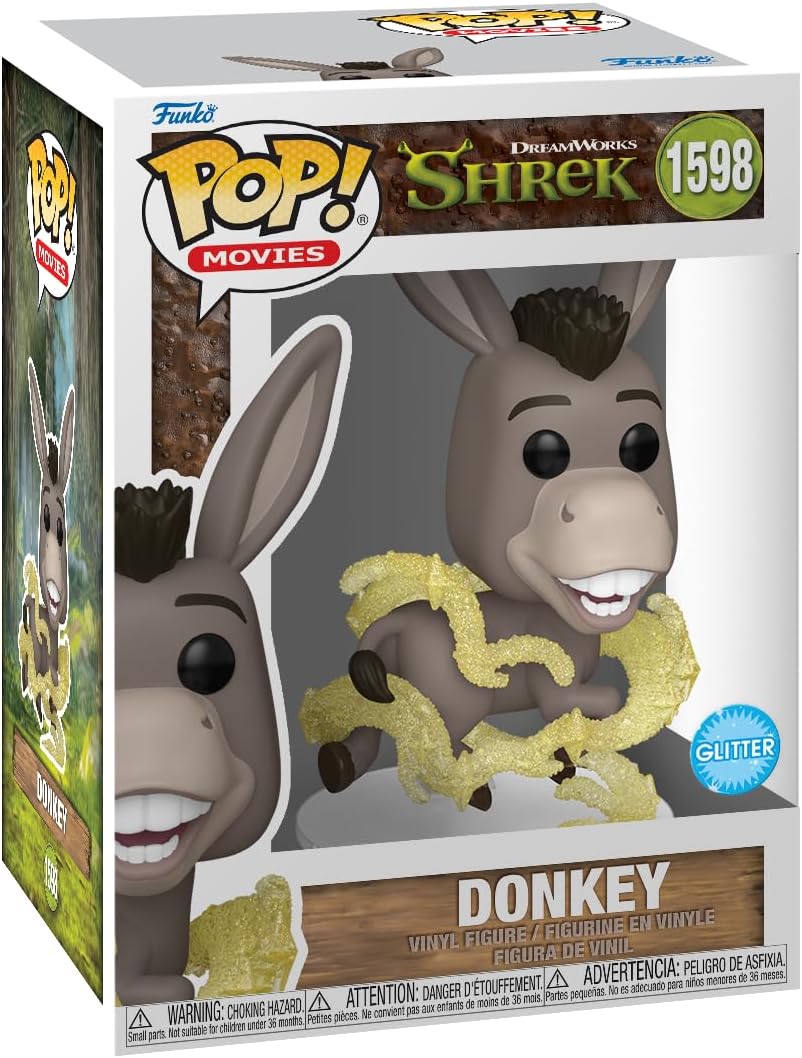 Funko Pop! Movies: Shrek Dream Works 30th - Donkey - Vinyl Collectible Figure - Gift Idea - Official Merchandise - Toy for Children and Adults - Movies Fans - Model Figure for Collectors