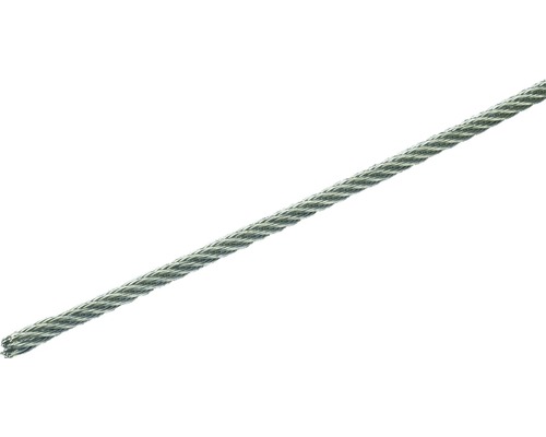 Wire rope Pösamo Ø 3 mm, 10 m stainless steel, in rings