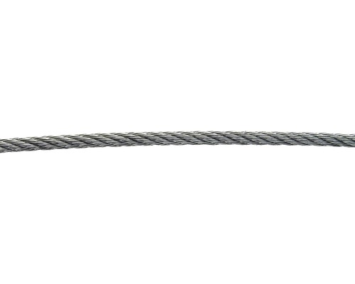 Wire rope Pösamo Ø 6 mm stainless steel, blank, sold by the meter