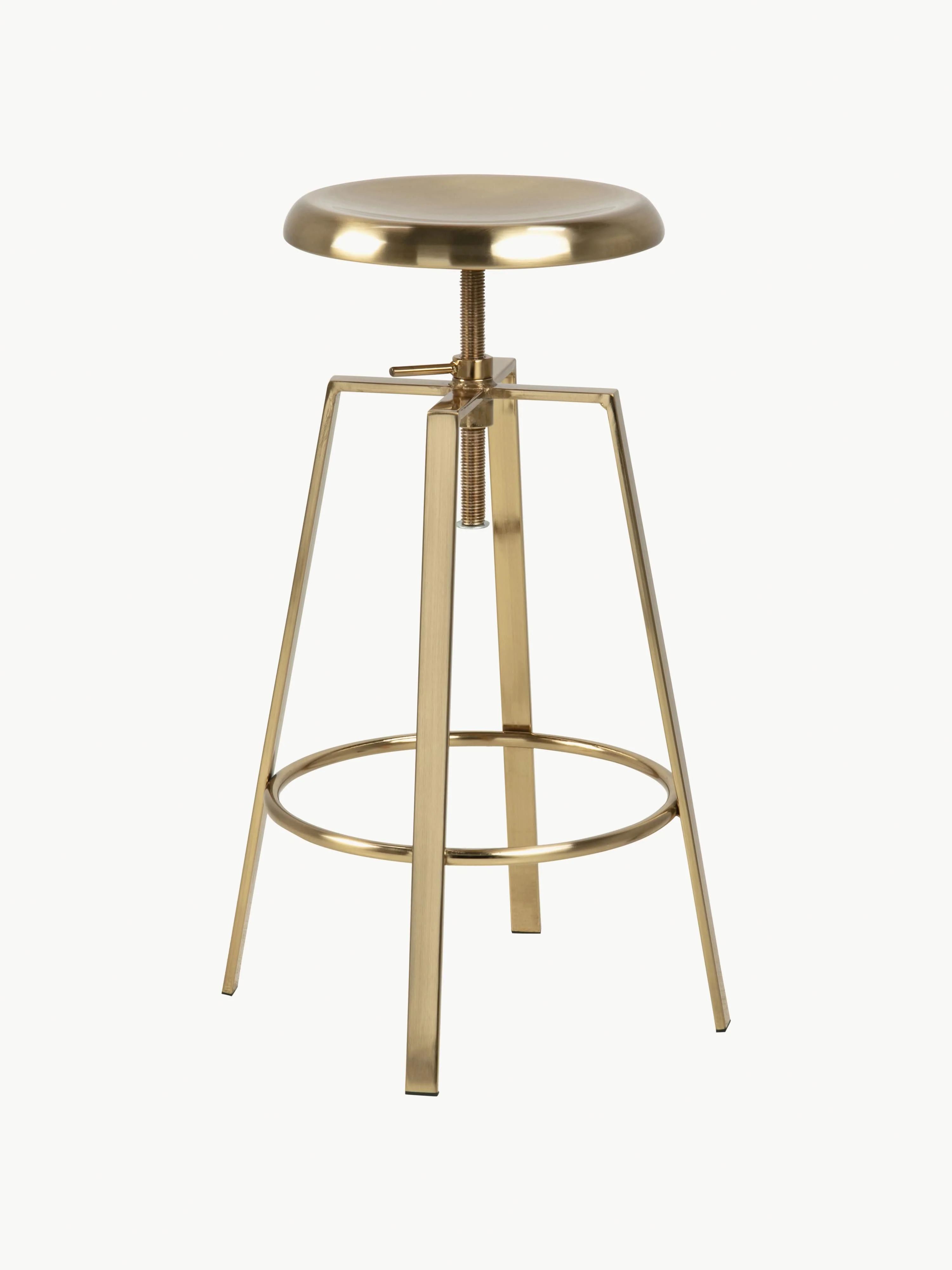 Westwing Collection Goose swivel metal bar stool, height adjustable