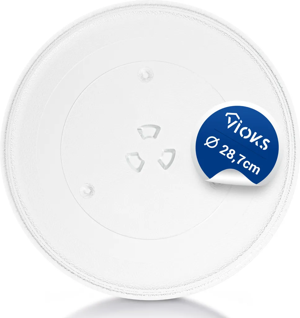 VIOKS Turntable compatible with Samsung DE74-20102D 287mm for microwave oven, glass plate