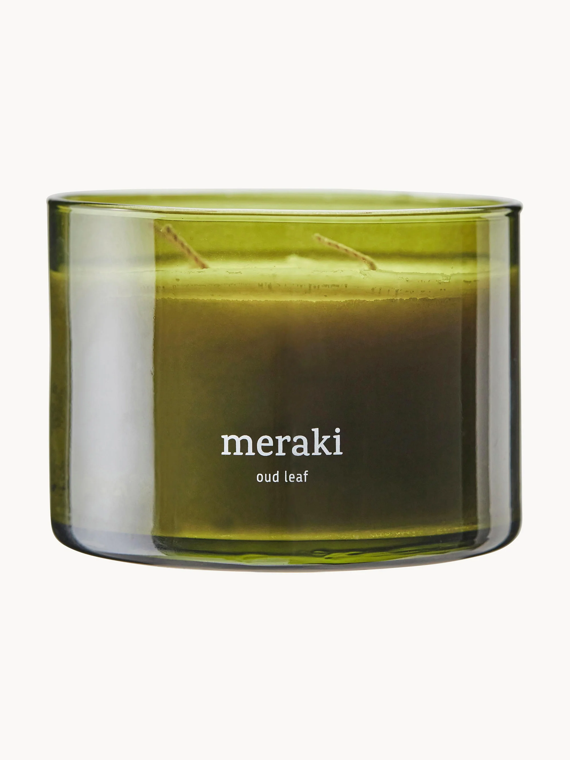 Meraki Three-wick scented candle Oud Leaf (Rose, Cedarwood, Jasmine, Iris & Lily of the Valley)