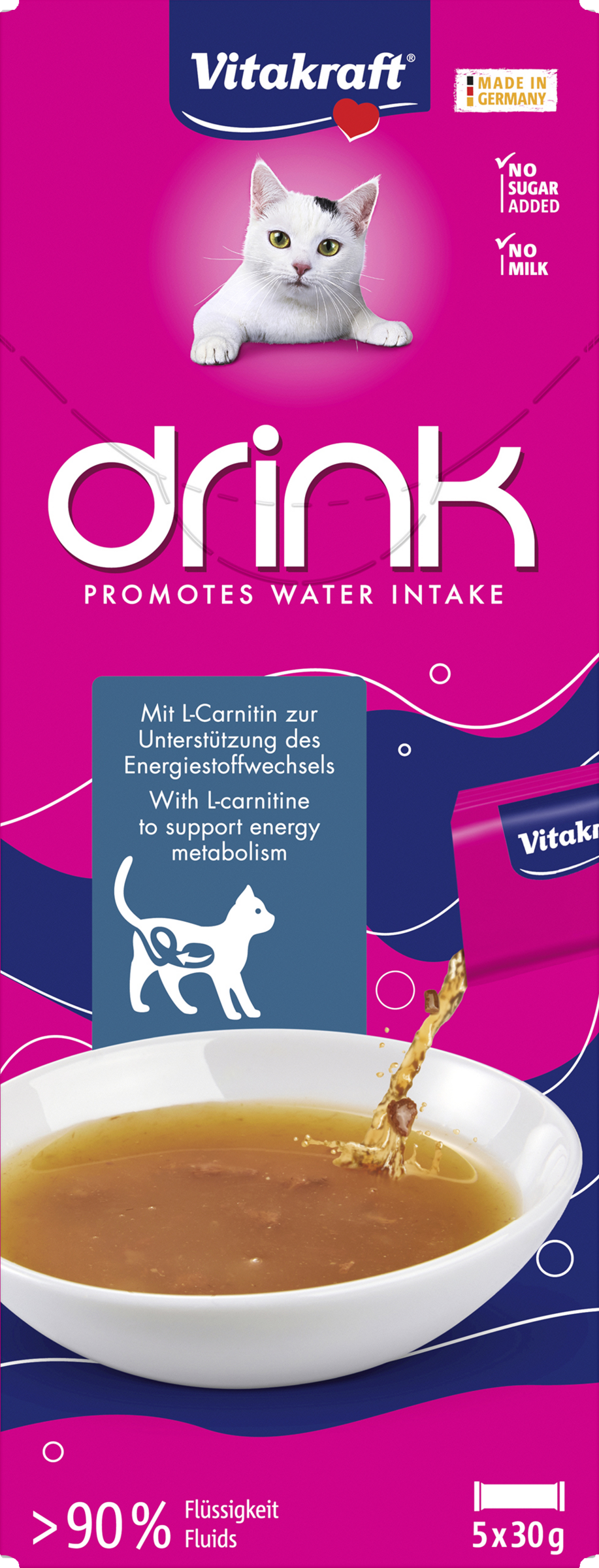 Vitakraft Drink Promotes Water Intake Lachs