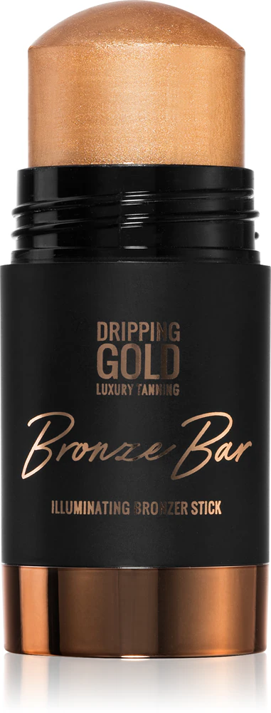 Dripping Gold Luxury Tanning Bronze Bar brightening bronzer for face and body