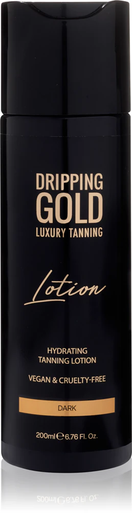 Dripping Gold Luxury Tanning Lotion moisturizing self-tanning milk for intensive tanning Farbton Dark 200 ml