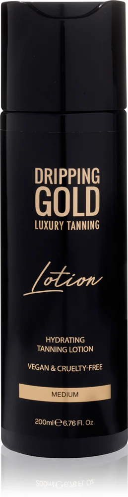 Dripping Gold Luxury Tanning Lotion moisturizing self-tanning milk for intensive tanning