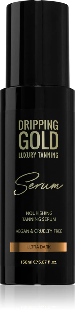 Dripping Gold Luxury Tanning Serum Self-tanning preparation for body and face Farbton Ultra Dark 150 ml