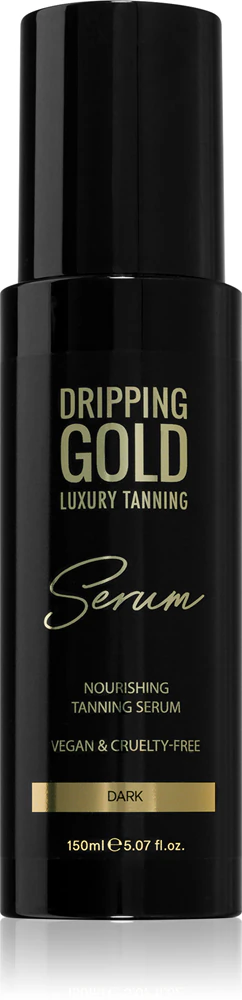 Dripping Gold Luxury Tanning Serum Self-tanning preparation for body and face Farbton Dark 150 ml