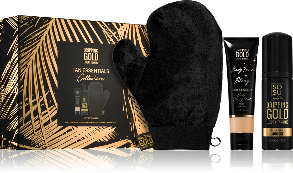 Dripping Gold Tan Essentials Gift Set (with self-tanning effect)