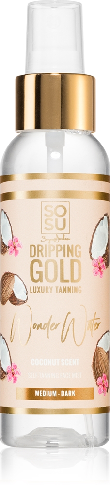 Dripping Gold Wonder Water Coconut Self Tanning Facial Spray Mist