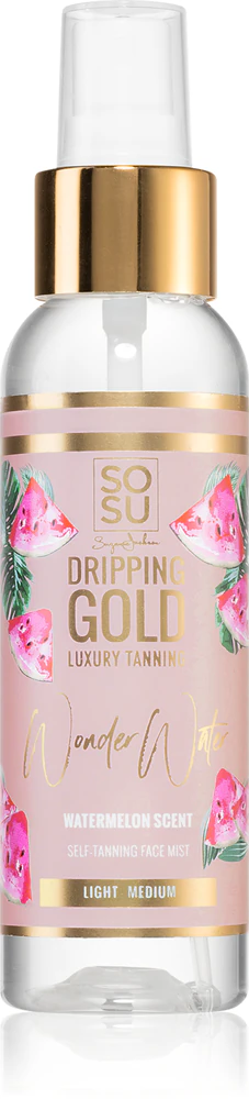 Dripping Gold Wonder Water Watermelon Self Tanning Facial Spray Mist