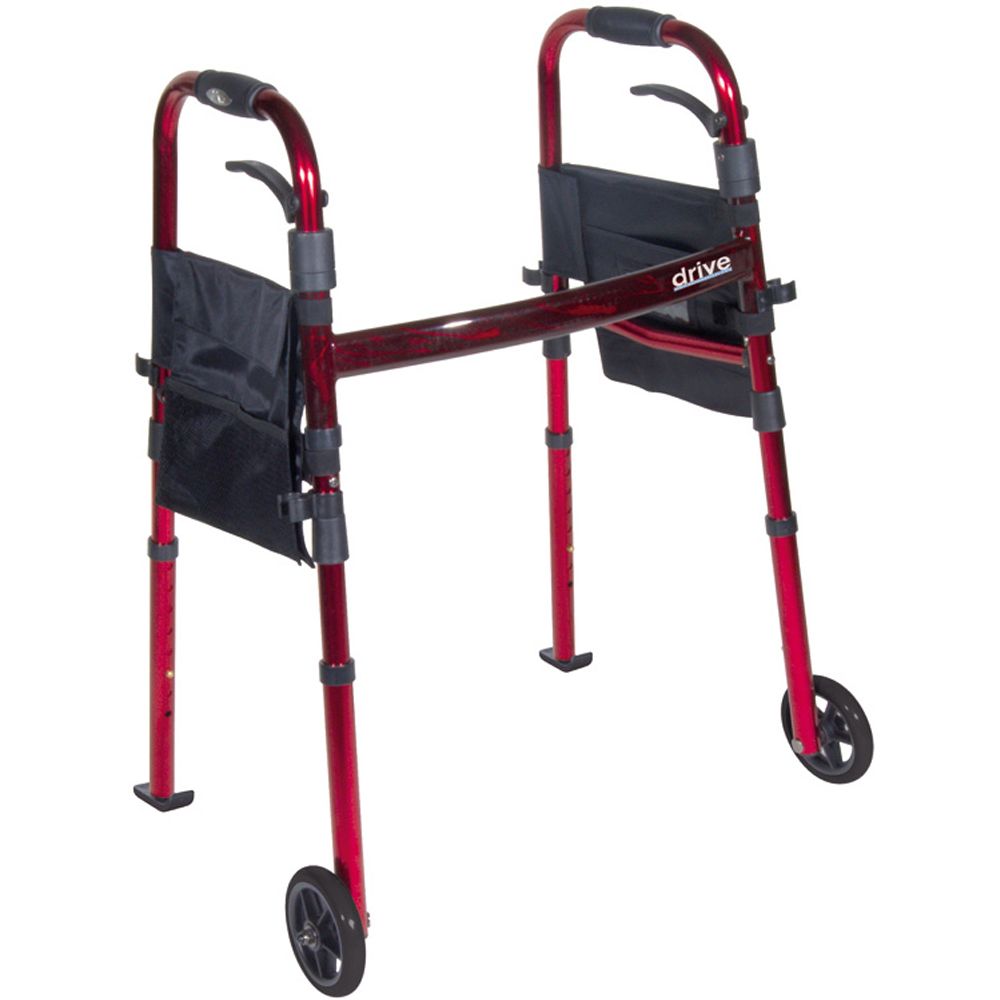 Drive medical travel walker with wheels 1 St