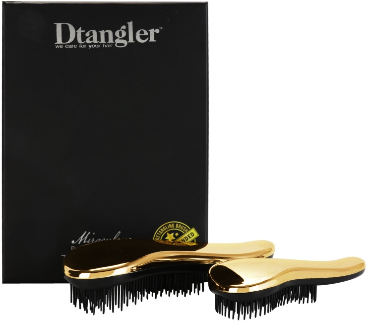Dtangler Miraculous Set Gold (for easy combing of the hair)