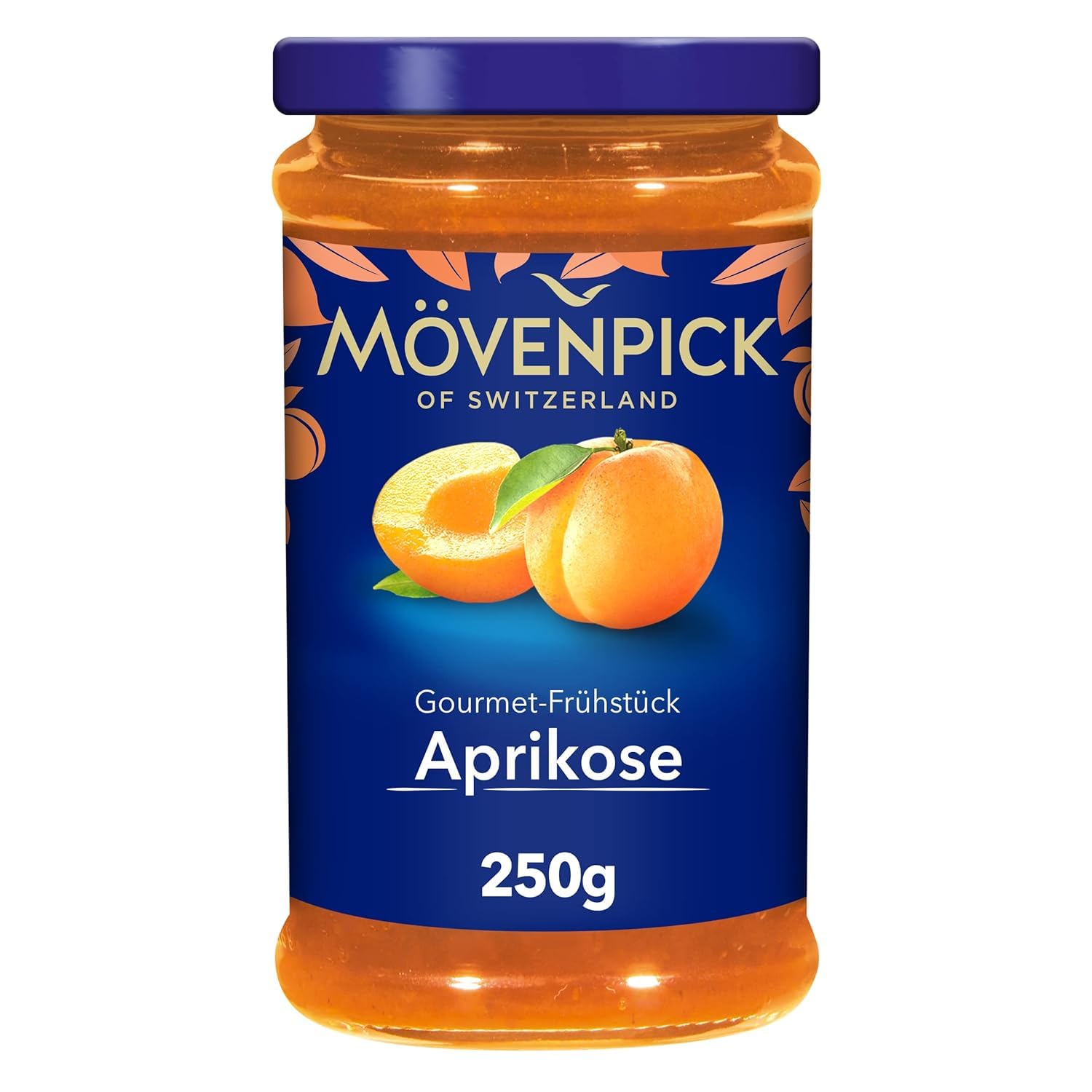 Mövenpick Gourmet Breakfast Apricot, Premium Spread Fruit Spread, 250 g