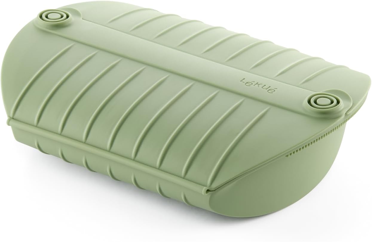 Lékué Silicone Steamer with Shelf 3.4 Servings