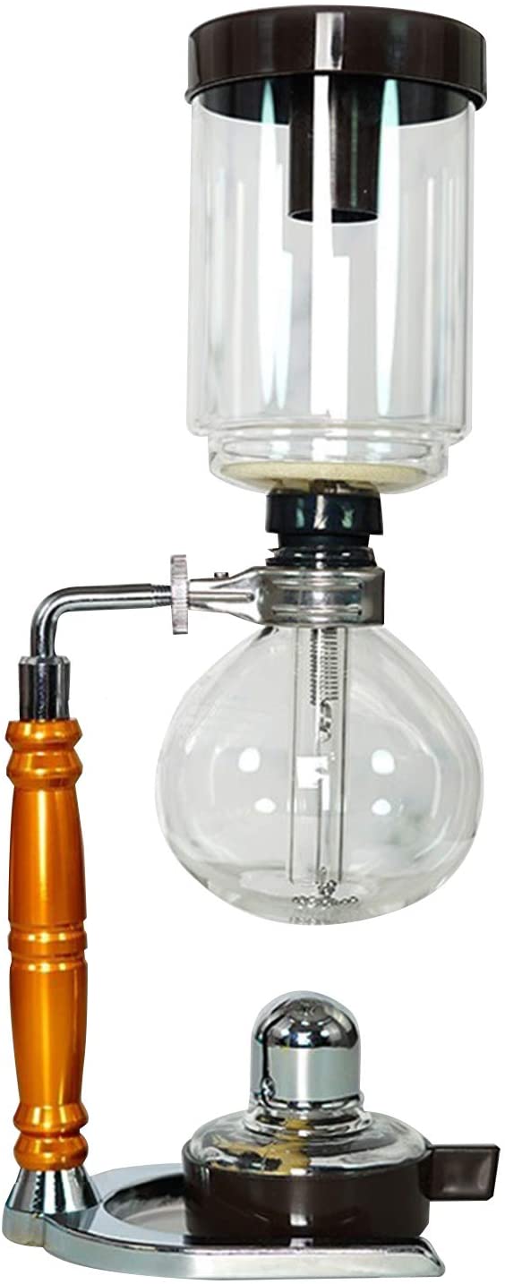 huiingwen Japanese Style Siphon Coffee Machine Tea Siphon Pot Vacuum Coffee Machine Glass Type Coffee Machine Filter 3 Cups