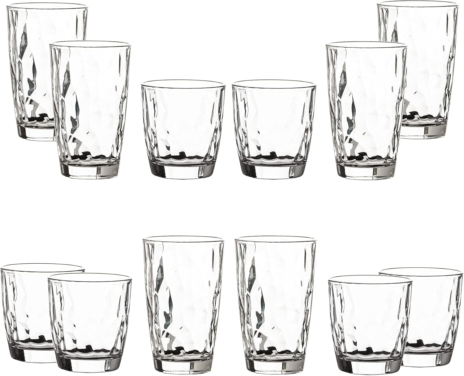 Bormioli Rocco Diamond Set Bicchiere Acqua e Bibita Set 12 Pieces