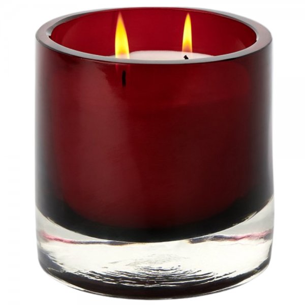 Scented candle Elina Glass Red (12cm) from Lambert