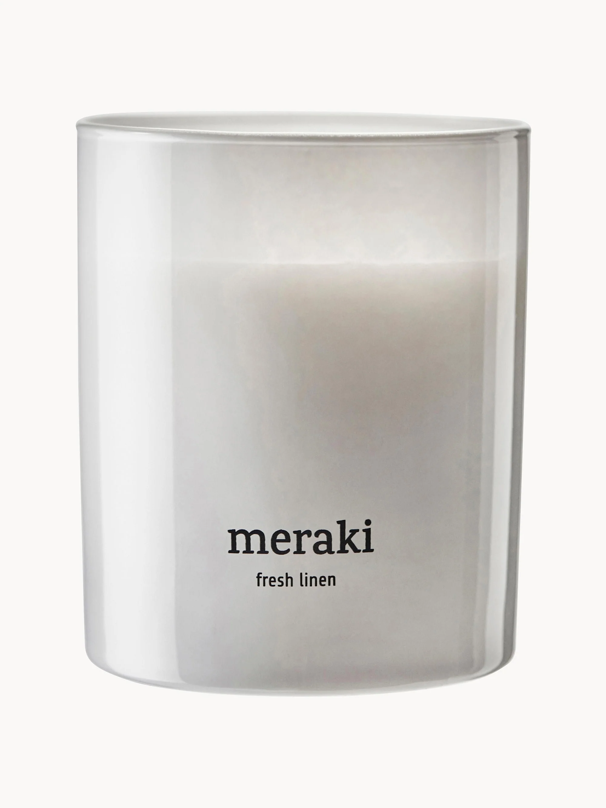 Meraki Fresh Linen scented candle (Jasmine & Rose)