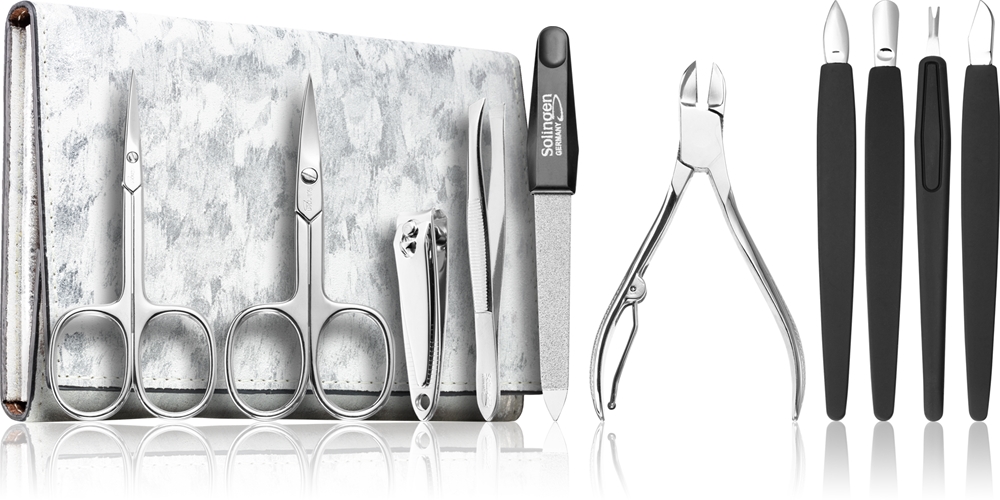 DuKaS Premium Line Solingen 252 manicure set silver-beige
