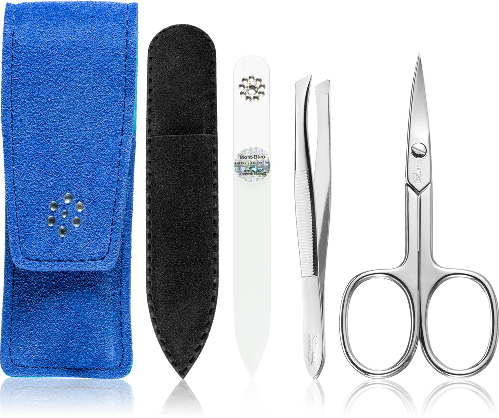 DuKaS Premium Line Solingen 875 Manicure Set Blue-Turquoise (Travel Pack)