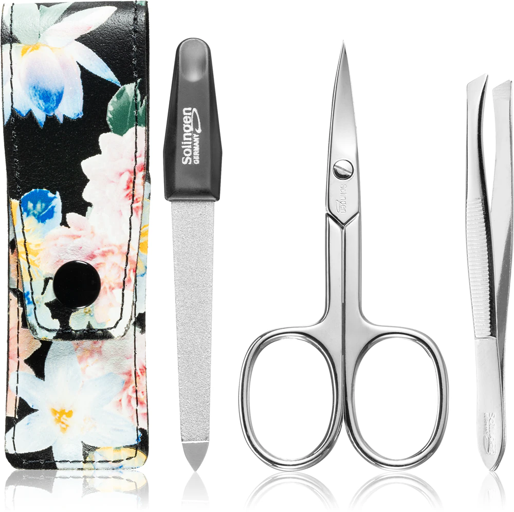DuKaS Premium Line Solingen 878 travel set Pastel Flowers