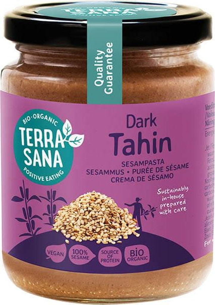 DARK TAHINI (SESAME PASTE) 250 g - TERRASANA 250g