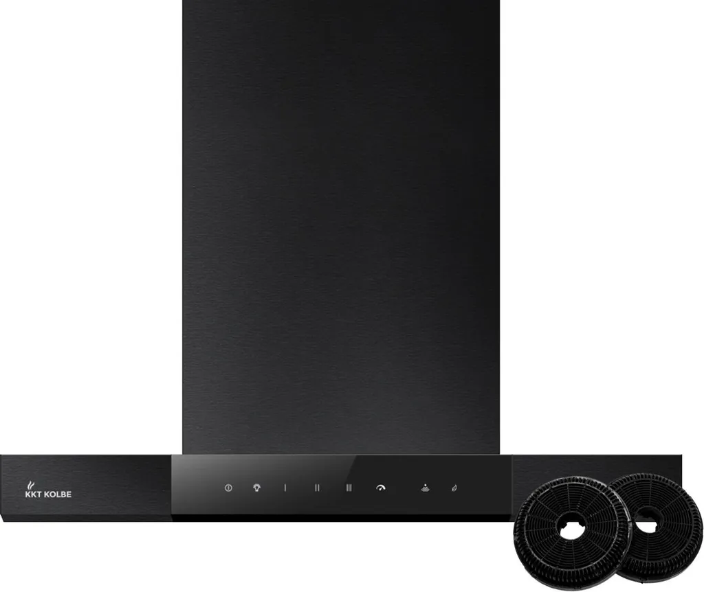 KKT KOLBE Küchentechnik 60 cm extractor hood | A+++ | 754 m³/h | Wall-mounted hood | Recirculating | Extraction | Automatic mode | Black | Glass | Automatic after-run function | Bi-color LED | Touch