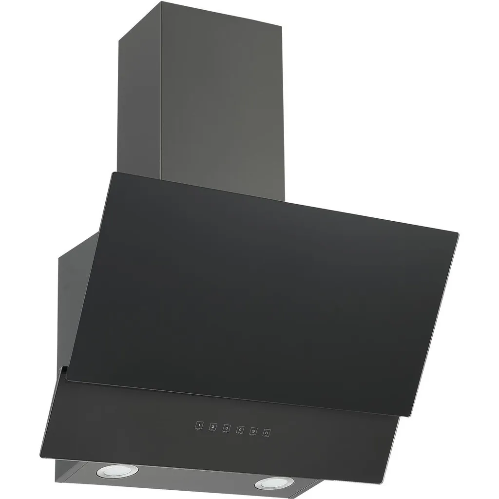 Blacksteel Respekta angled wall-mounted extractor hood, head-free design, 60 cm