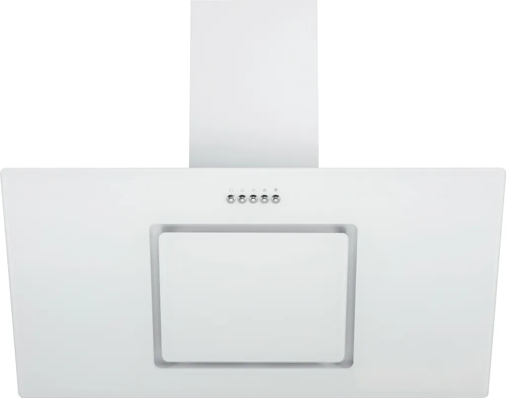 respekta 90 cm White Wall-Mounted Extractor Hood, Slanted, Head-Free